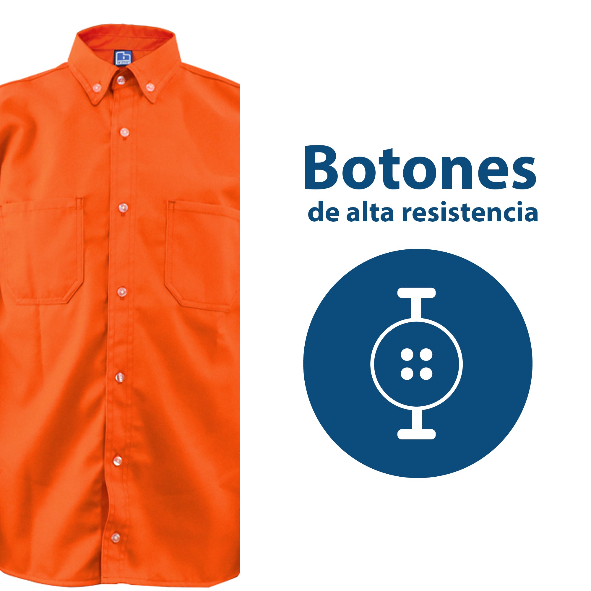 CAMISA INDUSTRIAL / NARANJA