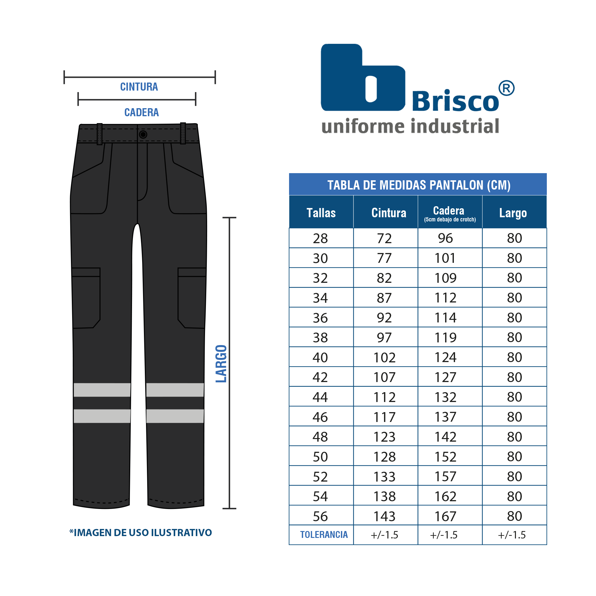 PANTALÓN INDUSTRIAL CARGO / NEGRO