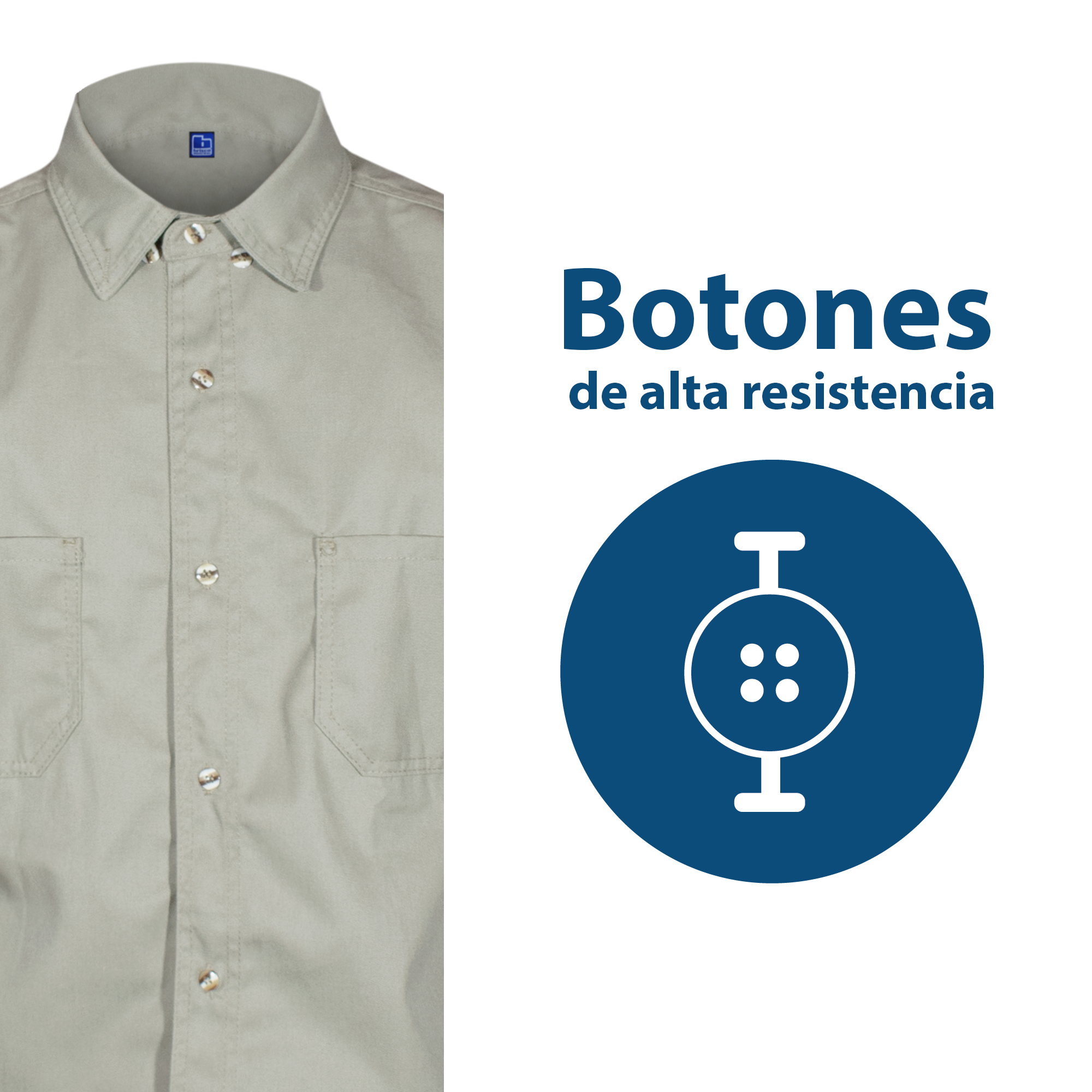 CAMISA INDUSTRIAL CAQUI / REFLEJANTE