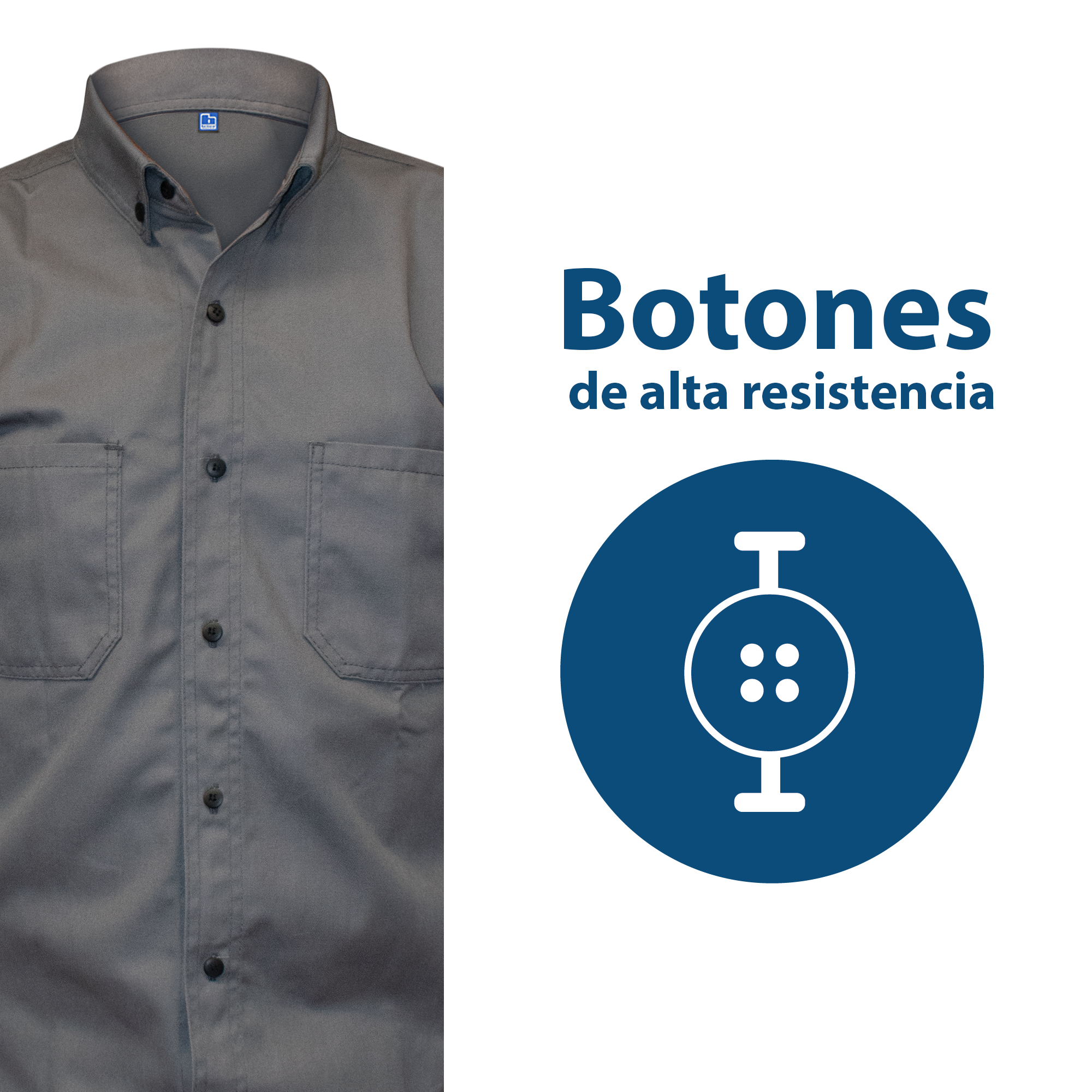 CAMISA INDUSTRIAL GRIS / REFLEJANTE