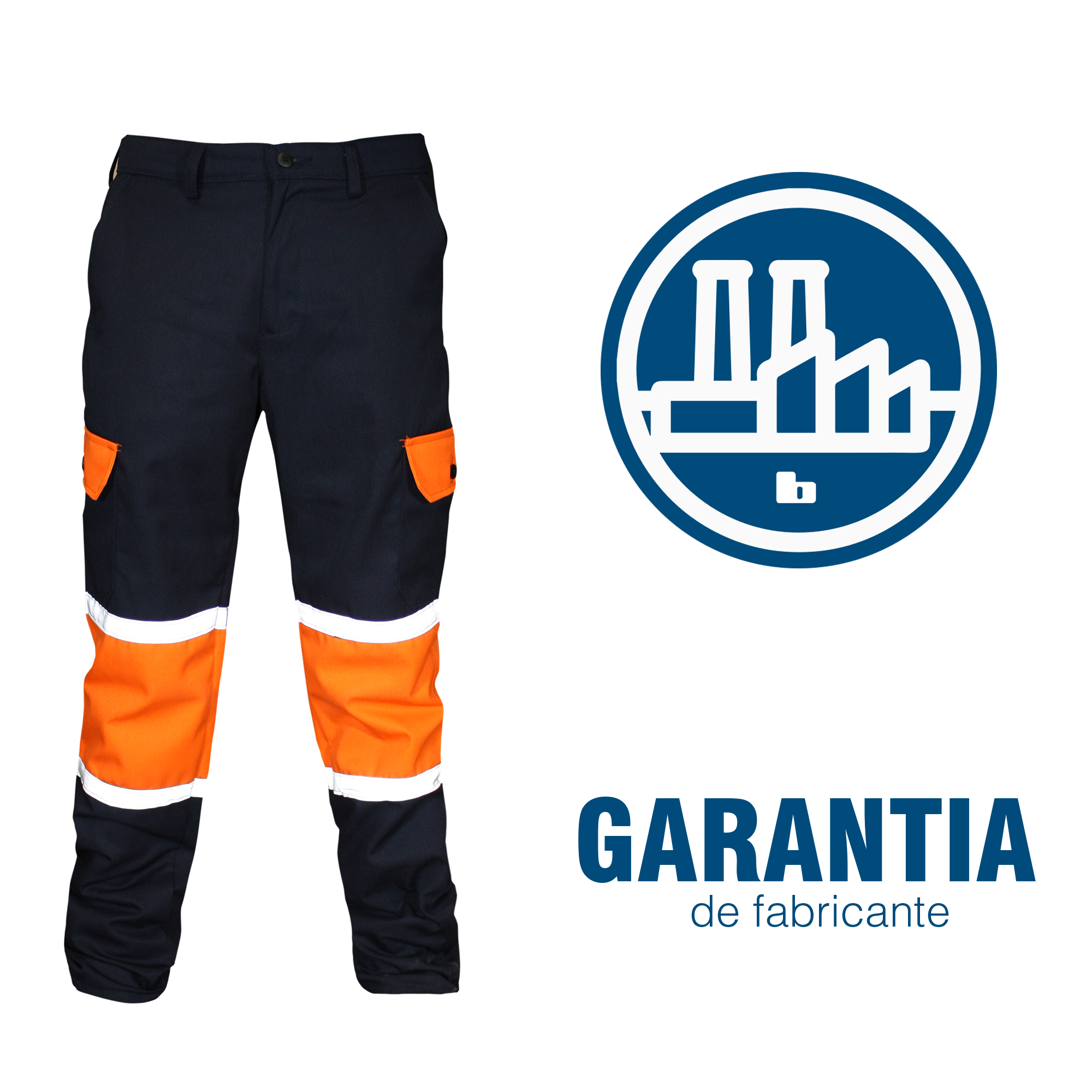 PANTALÓN DE SEGURIDAD CARGO AV / NARANJA