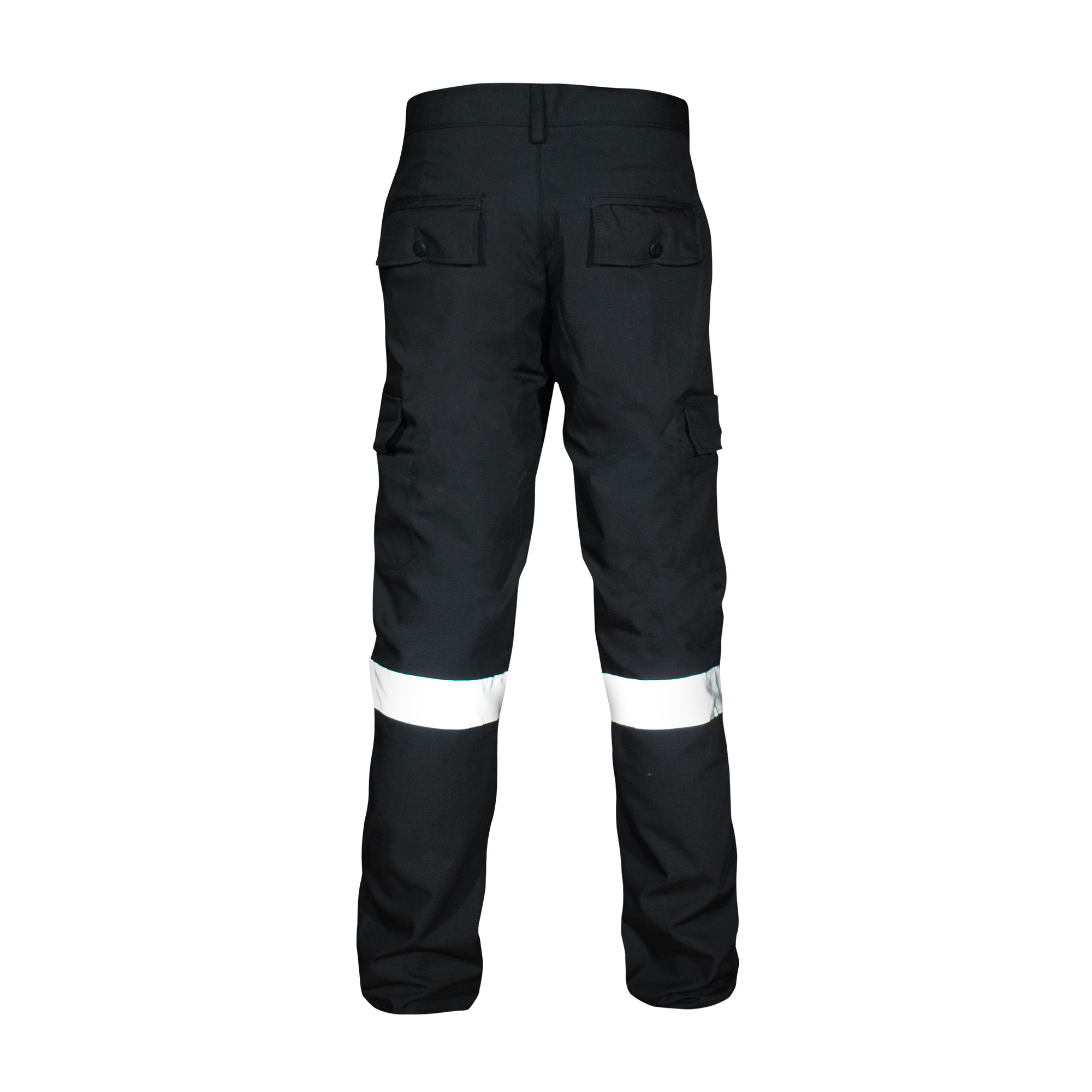 PANTALON CARGO NEGRO / REFLEJANTE