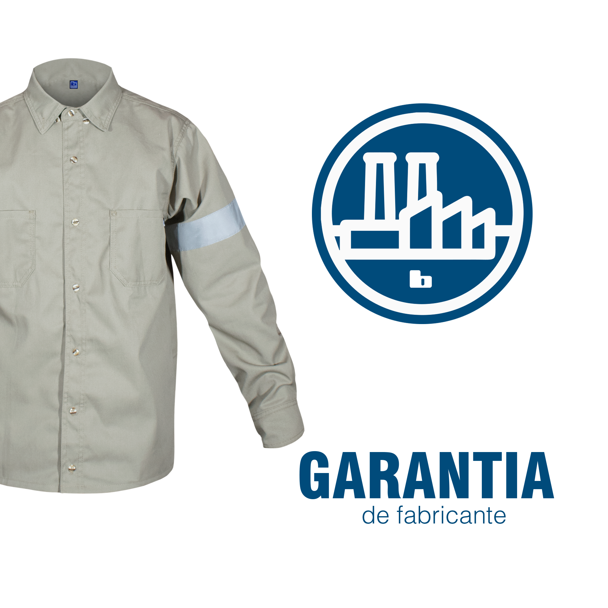 CAMISA INDUSTRIAL CAQUI / REFLEJANTE