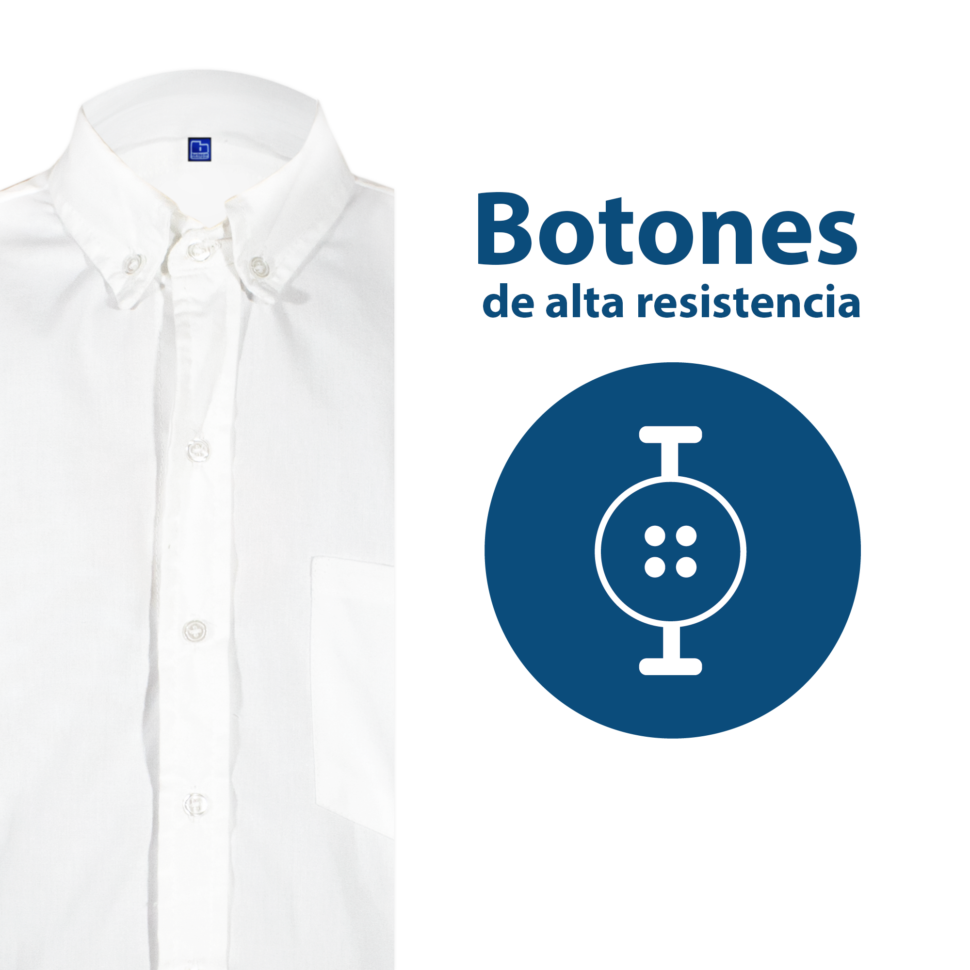 CAMISA CASUAL BLANCA / CABALLERO