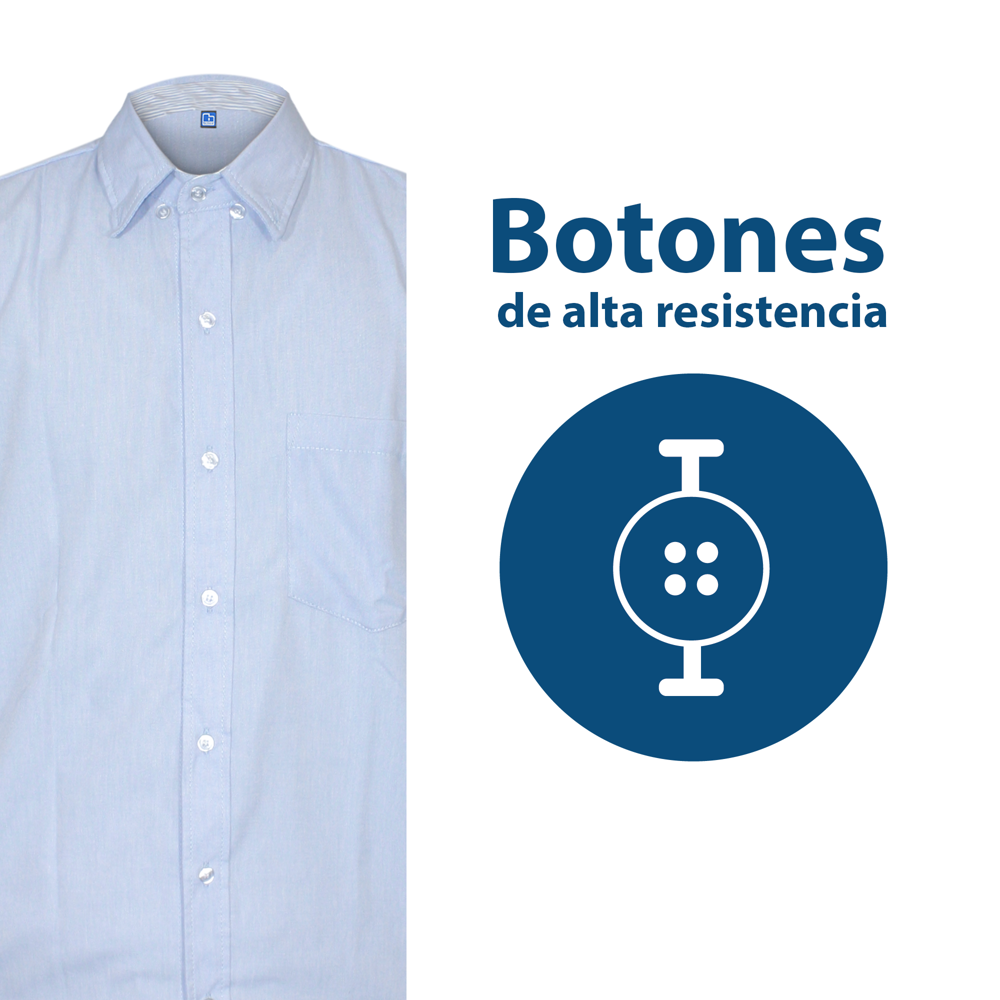 CAMISA CASUAL CABALLERO / AZUL