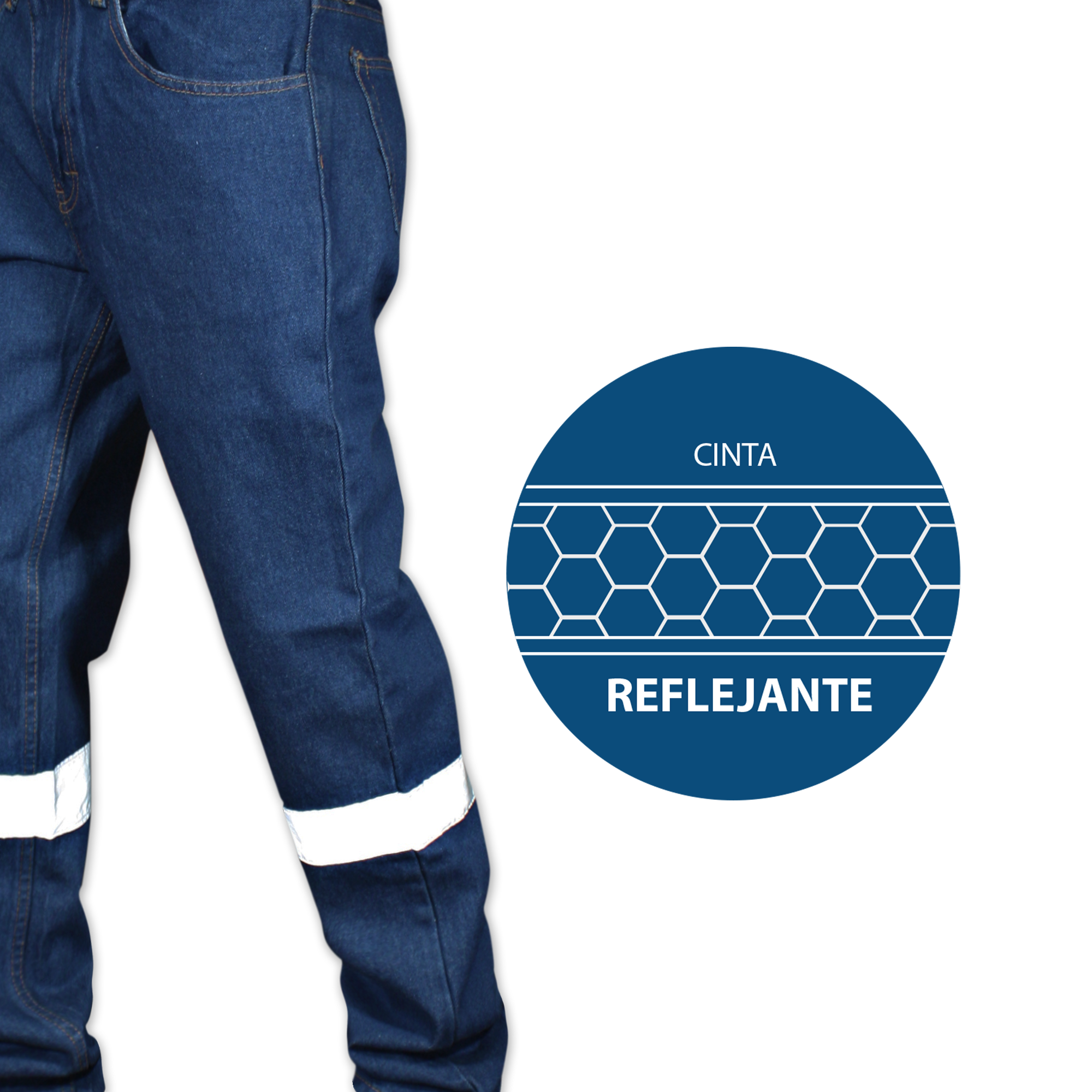 PANTALÓN DE MEZCLILLA / REFLEJANTE