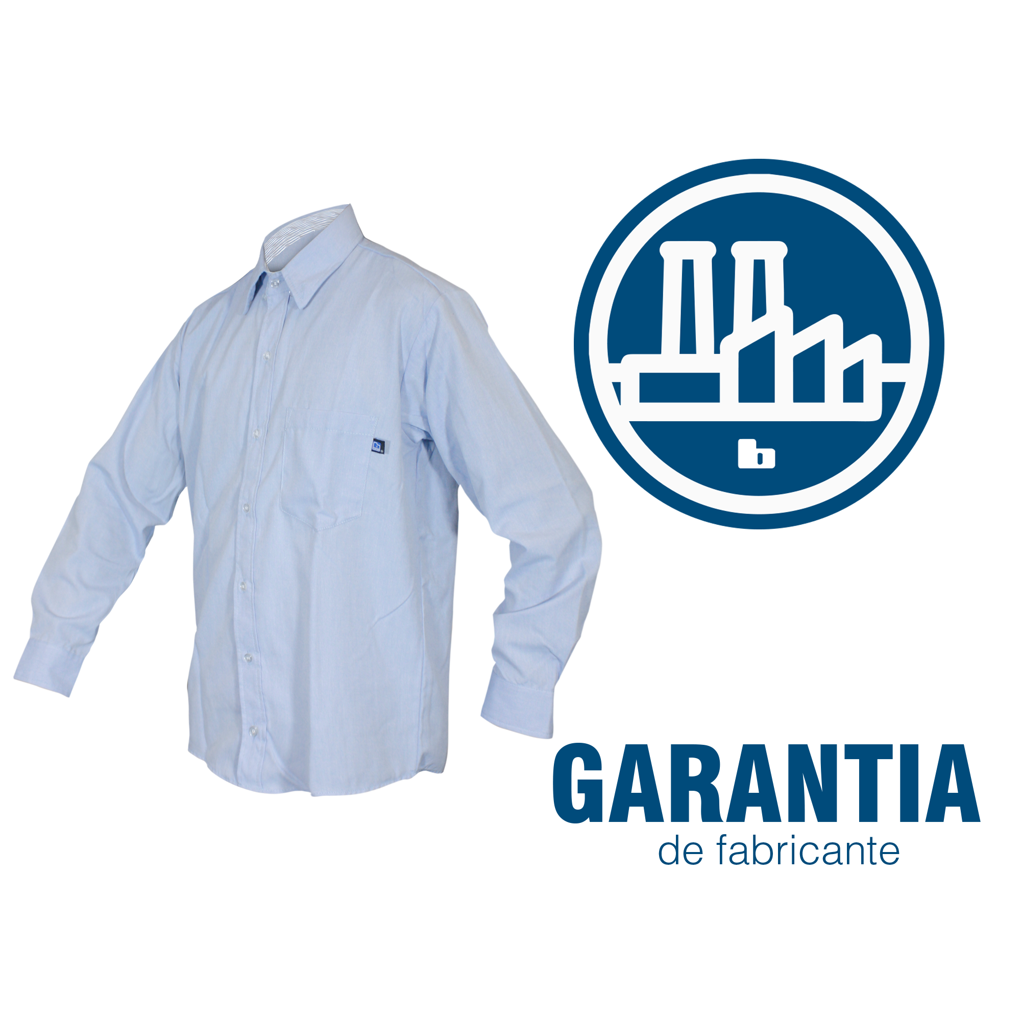 CAMISA CASUAL CABALLERO / AZUL