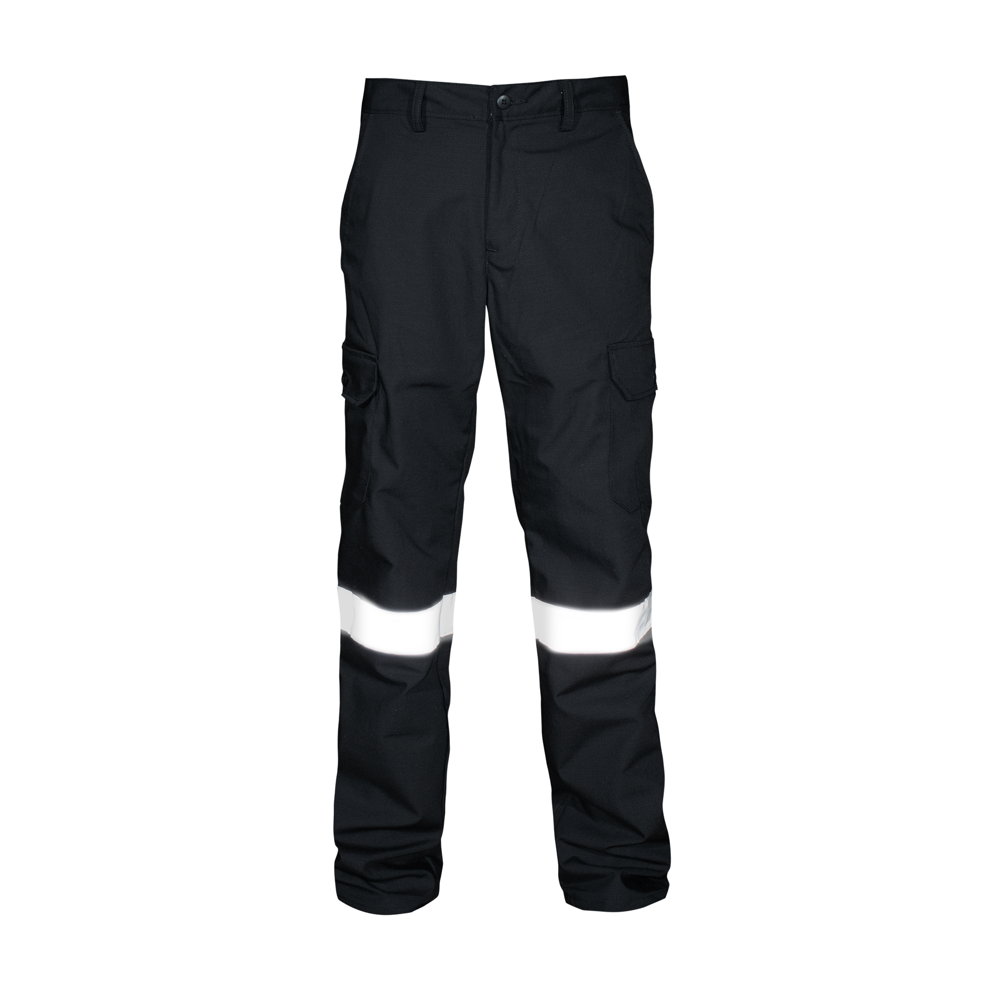 PANTALON CARGO NEGRO REFLEJANTE