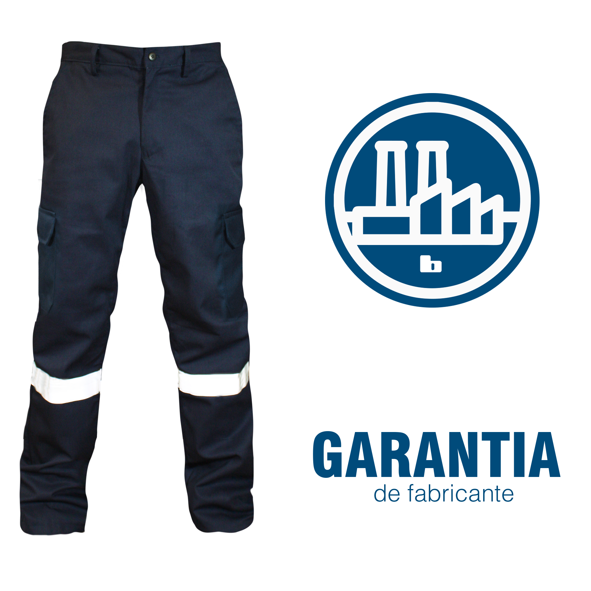 PANTALÓN CARGO MARINO / REFLEJANTE