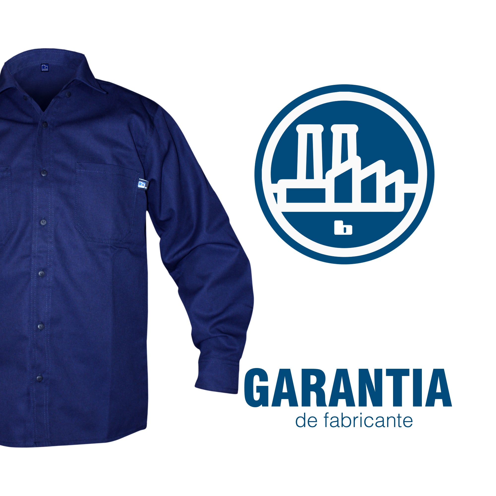 CAMISA INDUSTRIAL MARINO / REFLEJANTE
