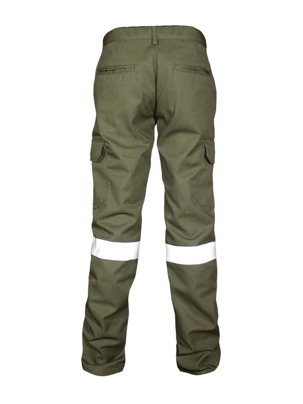 PANTALÓN CARGO OLIVO / REFLEJANTE