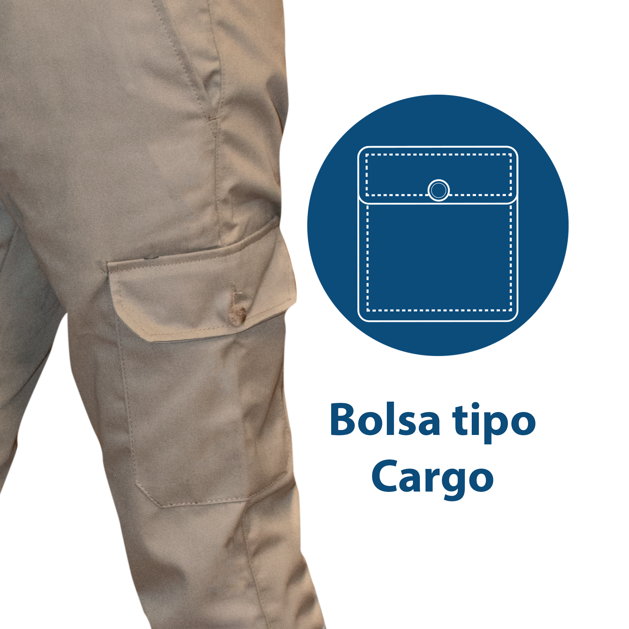PANTALÓN INDUSTRIAL CARGO / CAQUI