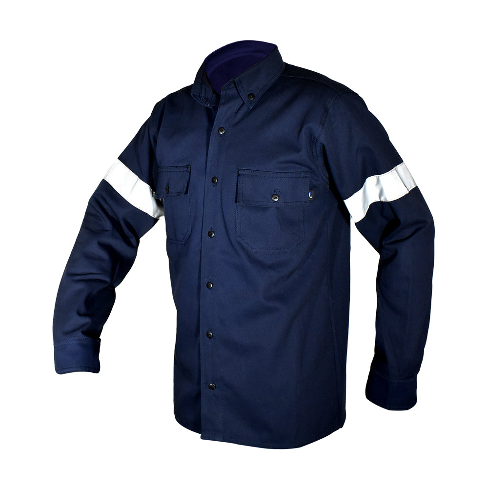 CAMISA INDUSTRIAL MARINO / REFLEJANTE
