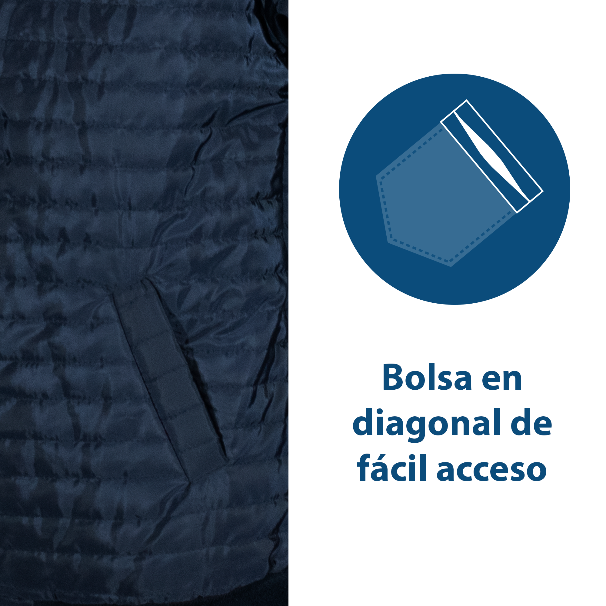 CHAMARRA TIPO BOMBER / MARINO