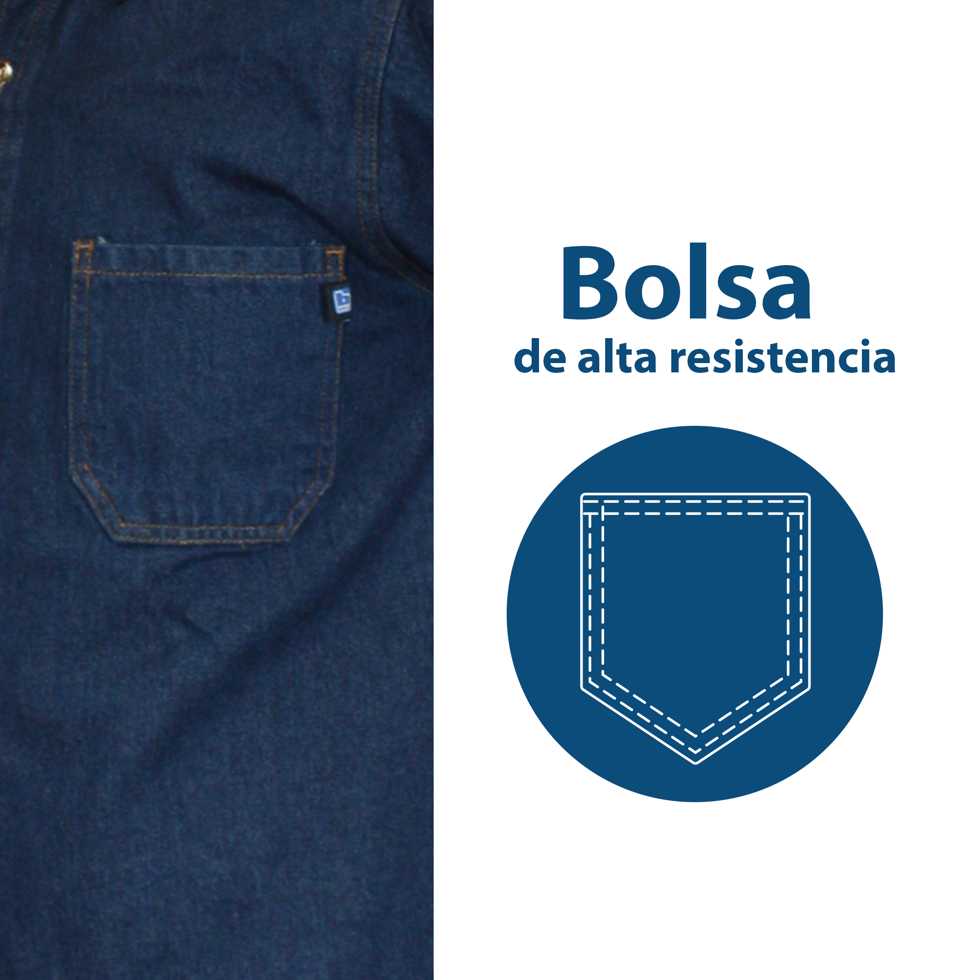 CAMISOLA DE MEZCLILLA / REFLEJANTE