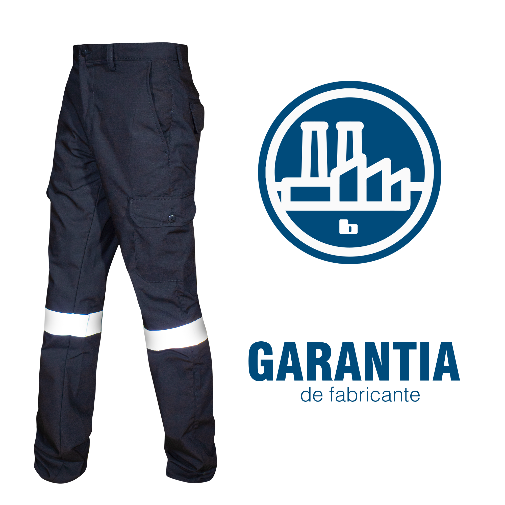 PANTALÓN CARGO MARINO / REFLEJANTE