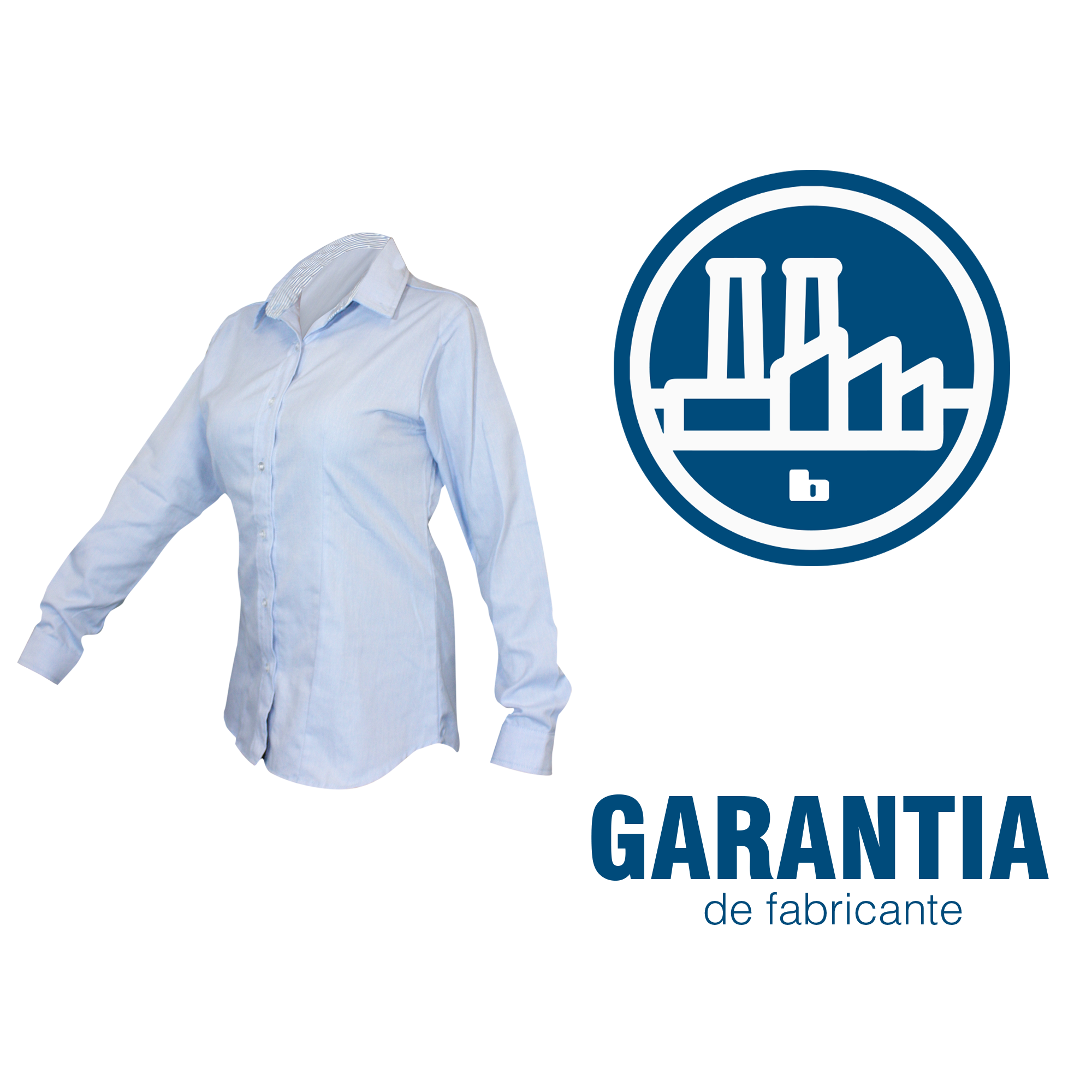 CAMISA CASUAL AZUL / DAMA