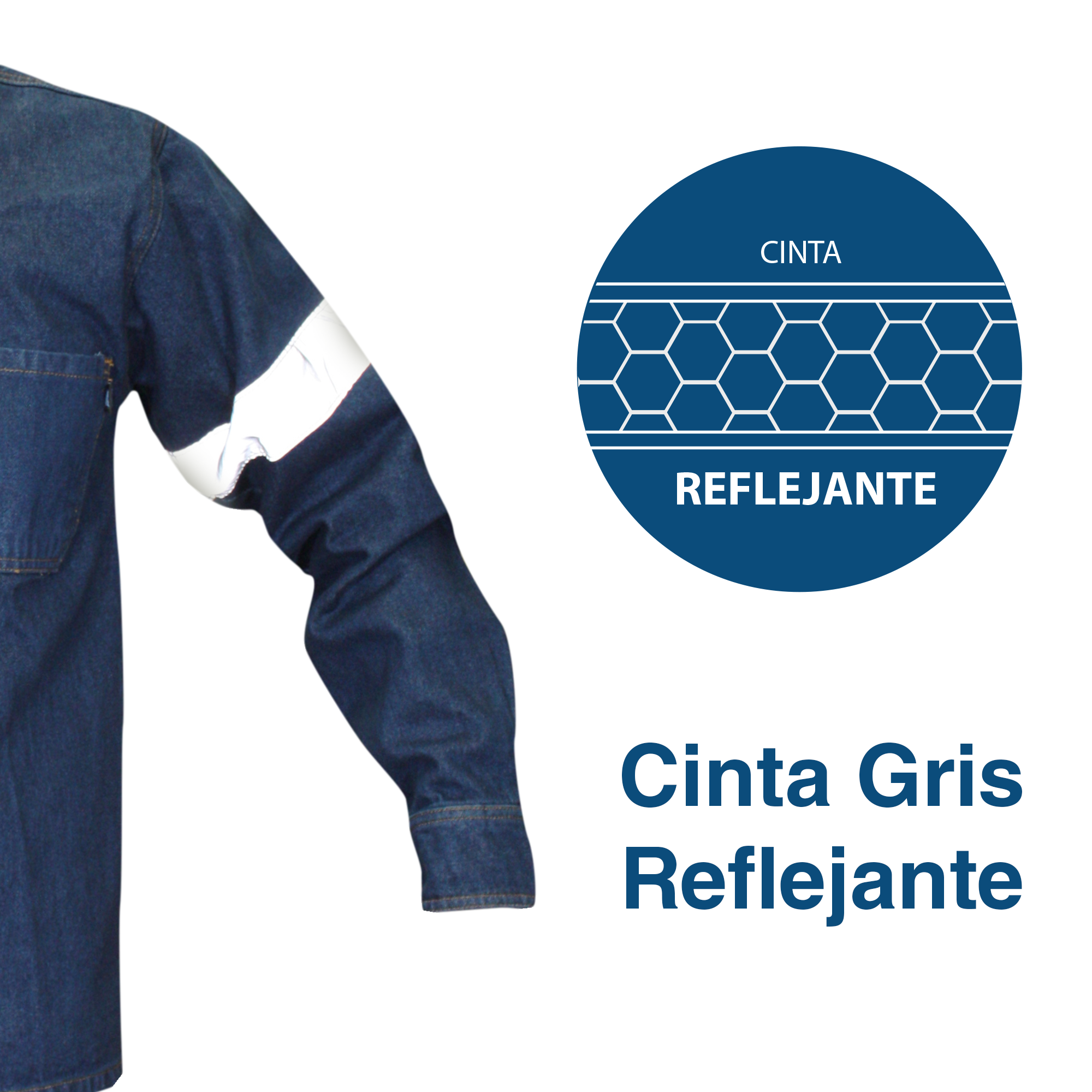 CAMISOLA DE MEZCLILLA / REFLEJANTE